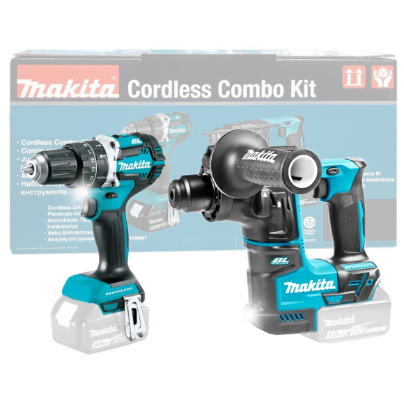 Набор инструмента Makita DLX2278 (перфоратор DHR171Z, ударная дрель-шуруповерт DHP484Z без аккумулятора)