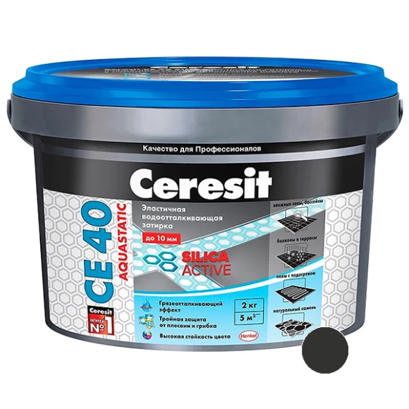 Фуга Ceresit CE 40 черный (18) 2 кг