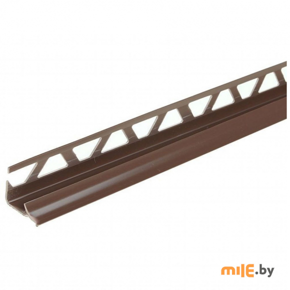 Угол для плитки внутренний Mak 007 9 мм х 2,5 м темно-коричневый