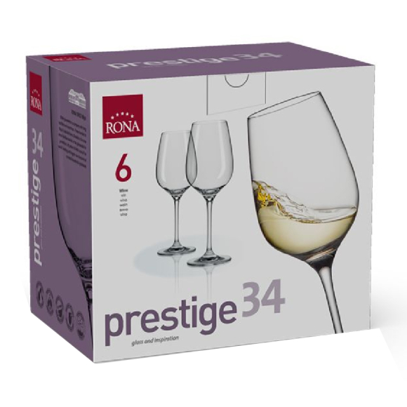 Набор бокалов для вина Rona Prestige 6339 6 шт. 340 мл