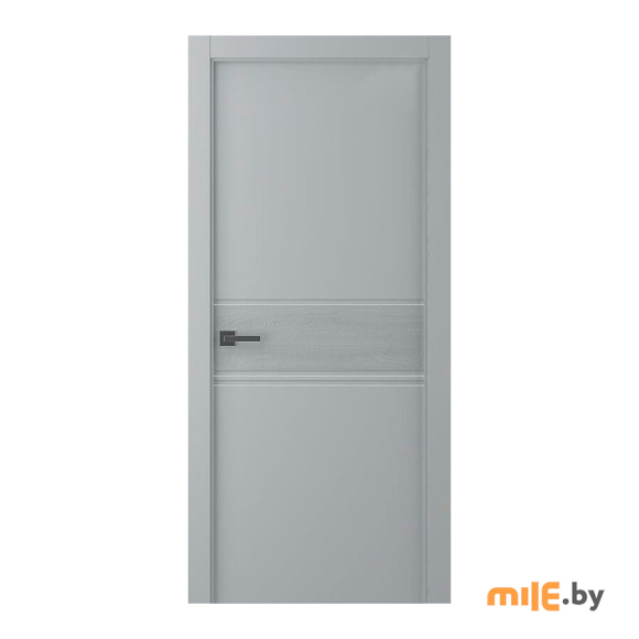 Дверное полотно Belwooddoors Твинвуд 2 (эмаль светло-серый) 2000x600