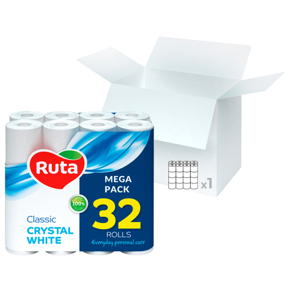 Туалетная бумага Ruta "Classic" 32 рулона