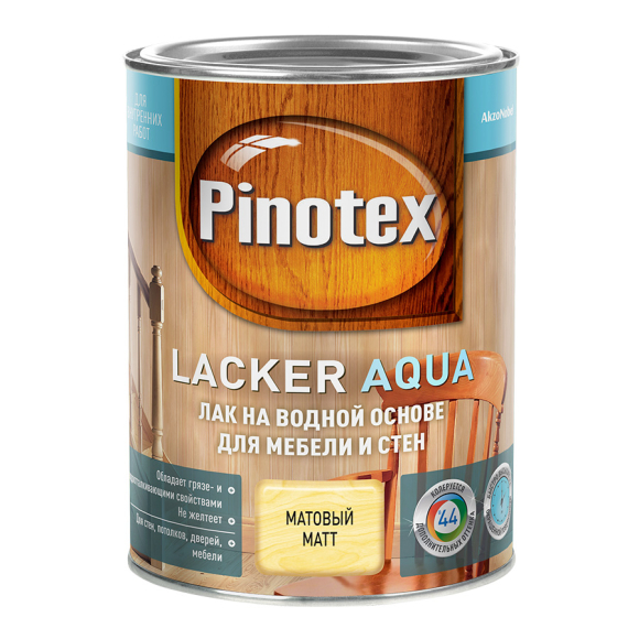 Лак Pinotex Lacker Aqua 10 матовый 1 л (прозрачный)
