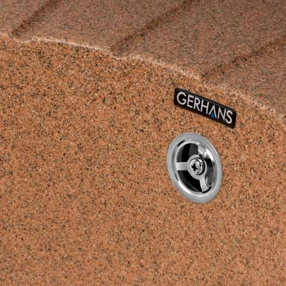 Мойка кухонная Gerhans A02-23 терракот (без сифона)