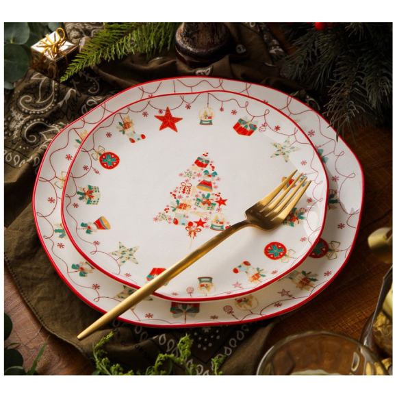 Тарелка десертная Walmer Christmas (W37000978) 16 см