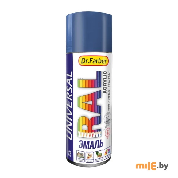 Эмаль-аэрозоль Dr.Farber 07122-270 RAL 5010 (горечавково-синий) 520 мл