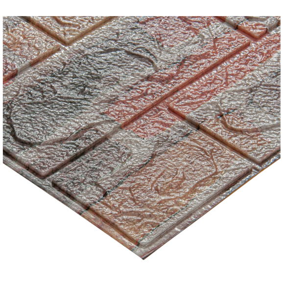 Самоклеящаяся 3D панель Lako Decor Каменная кладка красный кирпич 700x6000x6 мм (в рулоне)
