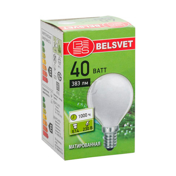 Лампа накаливания Белсветимпорт ДШМТ 230-40-3 40 Вт