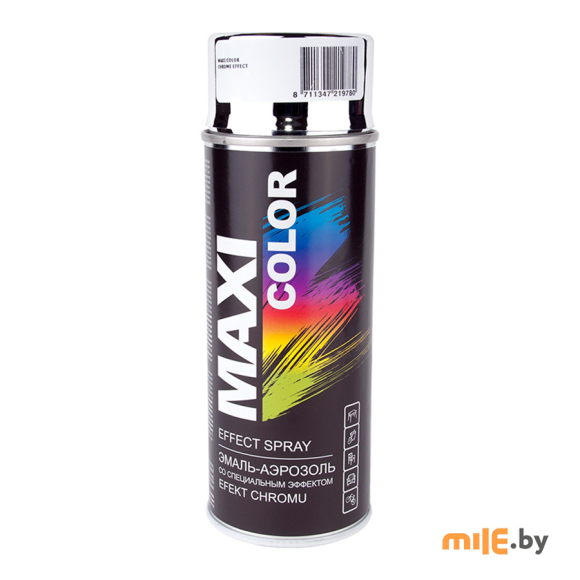 Аэрозольная эмаль Maxi Color со специальным эффектом 400 мл (хром)