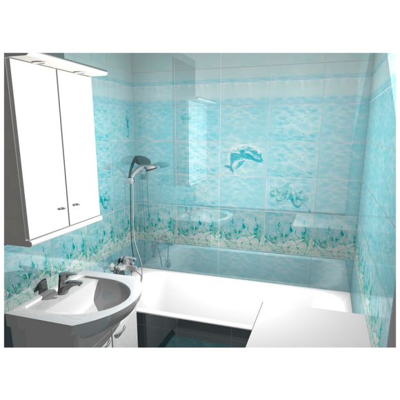 Плитка керамическая Beryoza Ceramica Лазурь G 420x420 (бирюзовый)