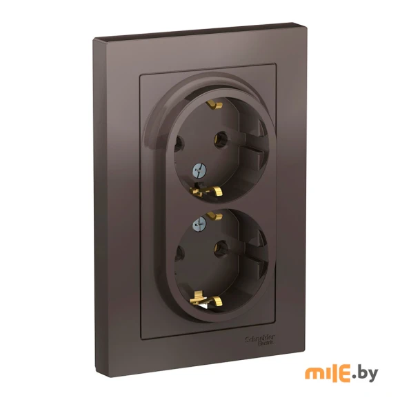 Розетка Schneider Electric AtlasDesign (ATN000624) (мокко)
