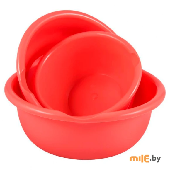 Набор мисок со сливом Plast Team PT9942 (1,2 л/2,1 л/3,2 л)