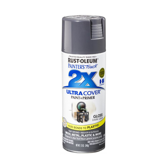 Краска акрило-алкидная Rust-Oleum Painters Touch Ultra Cover 2X 249115 глянцевая (темно-серый)