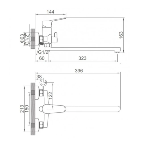 Смеситель Ledeme L2261