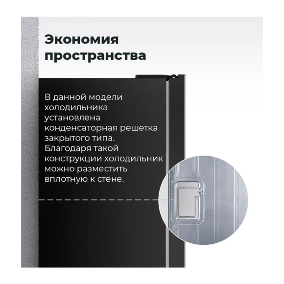 Холодильник side by side Maunfeld MFF177NFB