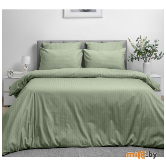Комплект постельного белья евро Волшебная Ночь Smoke Green (782130) 70x70 см