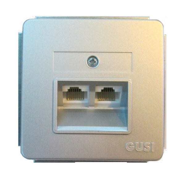 Розетка Gusi Electric Extra C1КТ-010 (графит)