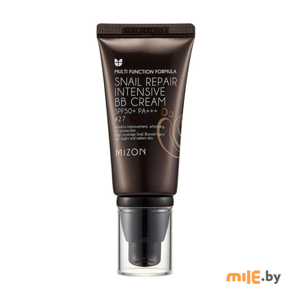 BB-крем Mizon Snail Repair Intensive SPF50+ РА+++ №27 с экстрактом муцина улитки 50 мл