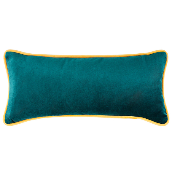 Декоративная подушка Moroshka Shangri La 45х20 см на потайной молнии (желтый/зеленый)
