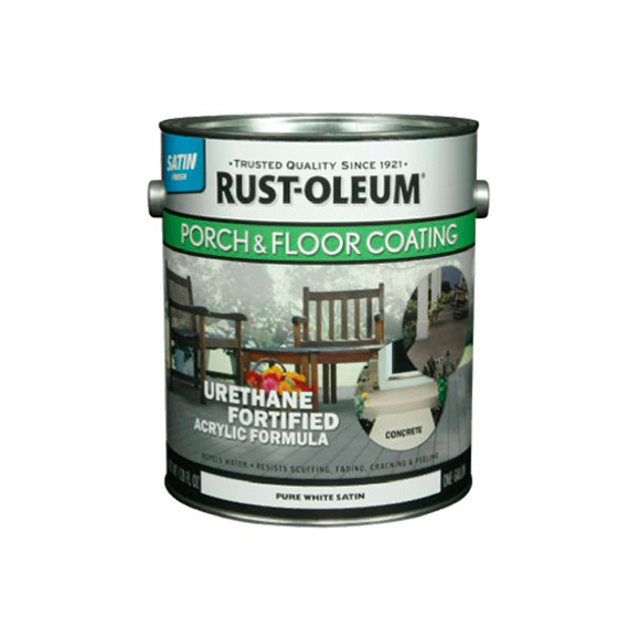 Краска под колеровку акриловая Rust-Oleum PORCH&FLOOR полуматовая 3,78 л (белый)