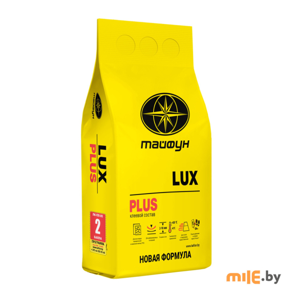 Клей для плитки Тайфун Мастер Lux Plus повышенной фиксации 5 кг
