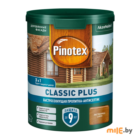 Антисептик Pinotex Classic Plus 3 в 1 (5727618) 0,9 л лиственница