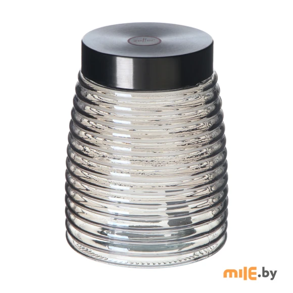 Банка для сыпучих продуктов стеклянная Zeller Metallic (19511) 1250 мл