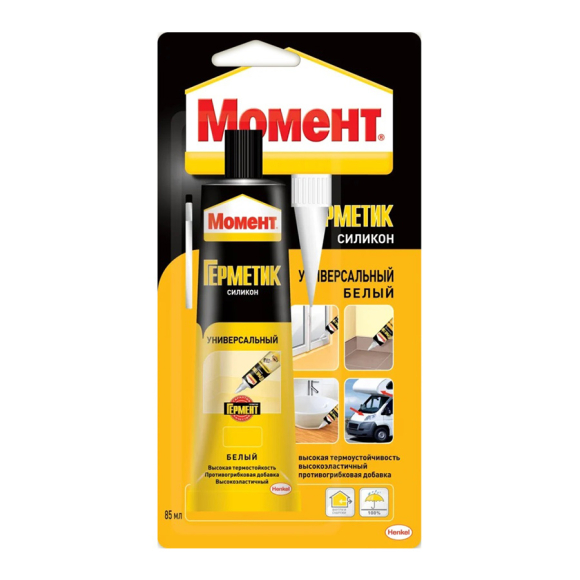 Герметик силиконовый Момент 85 г (белый)