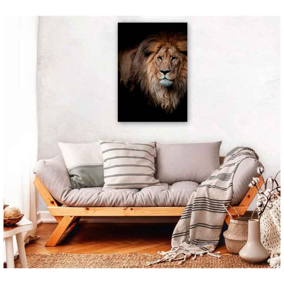 Картина на стекле Stamprint Могучий лев (AN002) 100х70 см