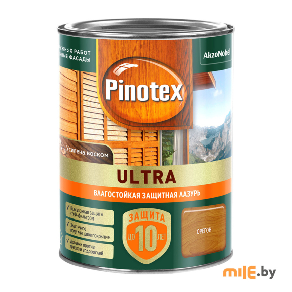 Влагостойкая лазурь Pinotex Ultra (5803746) орегон 0,9 л