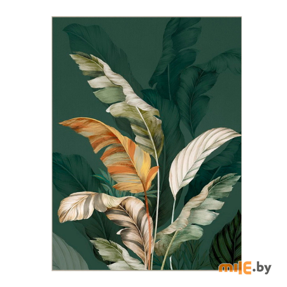 Репродукция на холсте STYLER "Зеленые листья" CA-12798, 60x80 см