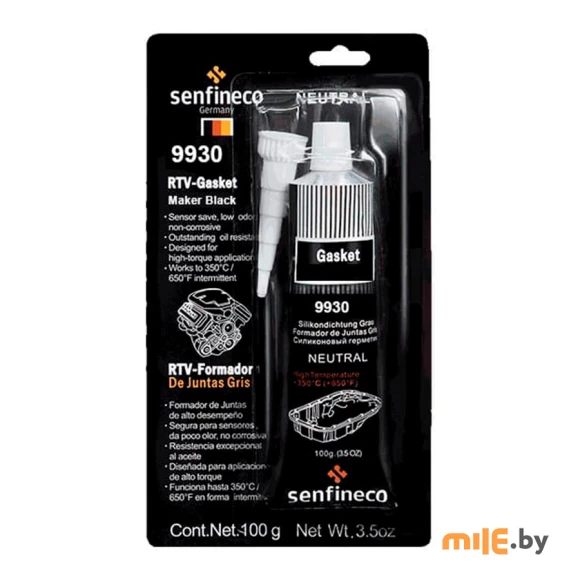 Герметик Senfineco силиконовый черный RTV Gasket Maker Black 100гр