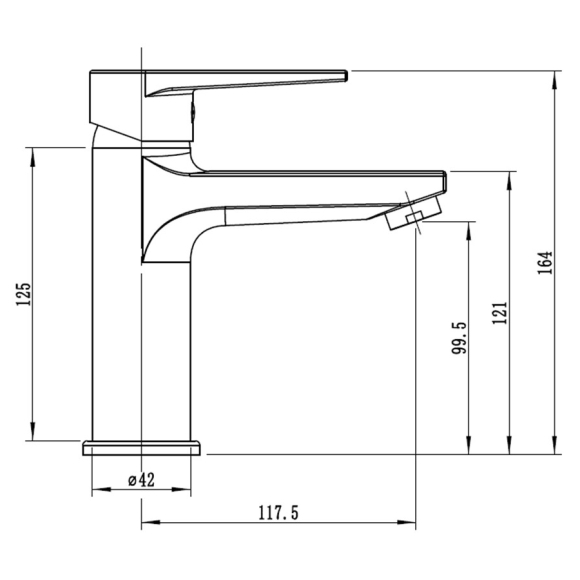 Смеситель для раковины Esko Budapest BT26M