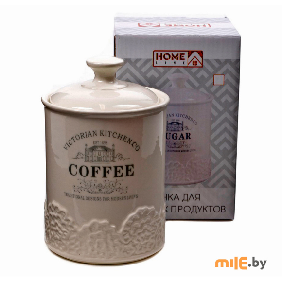 Банка для сыпучих продуктов Home Line Coffee HC1910017-6.5C (650 мл)