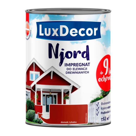 Краска-антисептик для дерева LuxDecor Njord Рыбацкий дом 5 л