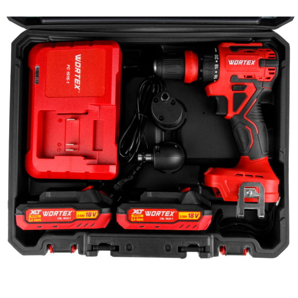 Аккумуляторная дрель-шуруповерт Wortex BD 2025 LiSET ALL1 XLT (1325844)