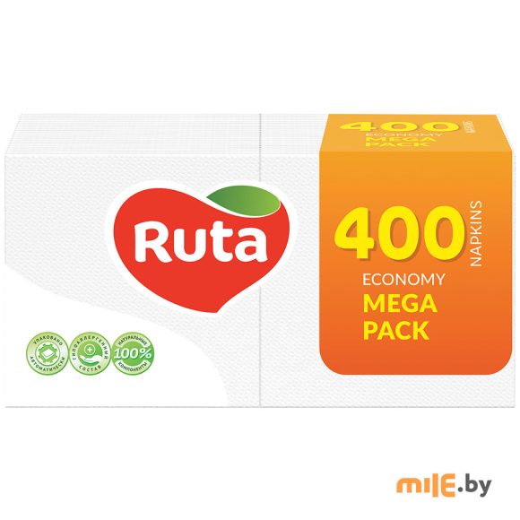 Бумажные салфетки Ruta Mega Pack 240x240 (400 шт)