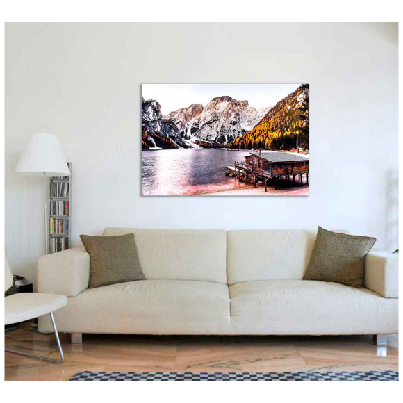 Картина на стекле Stamprint Горное озеро (NT006) 80х120 см