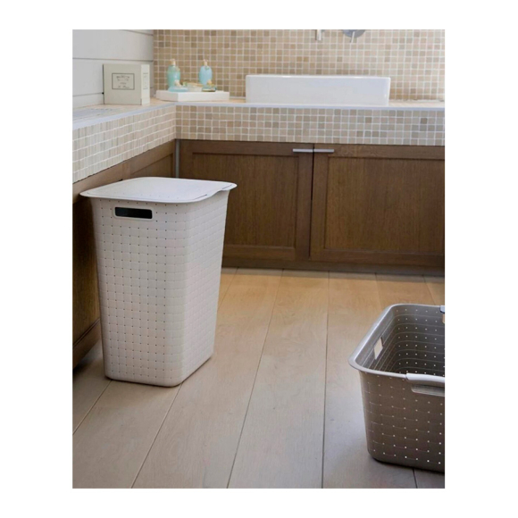 КОРЗИНА БЕЛЬЕВАЯ NUANCE 48L Бежевая 243726