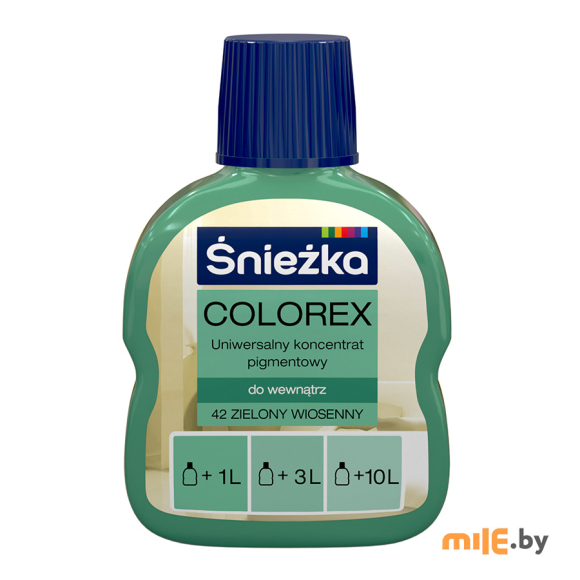 Колеровочная краска Sniezka Colorex № 42 0,1 л (весенне-зелёный)