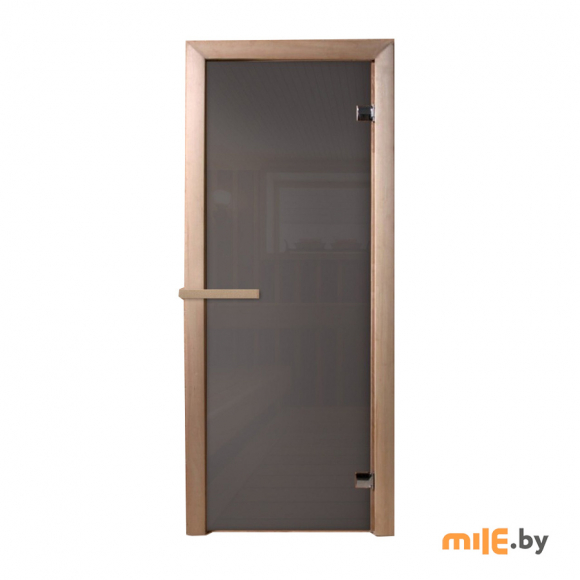 Дверь для сауны DoorWood (стекло, хвоя) 2 петли 1900х700, 6 мм