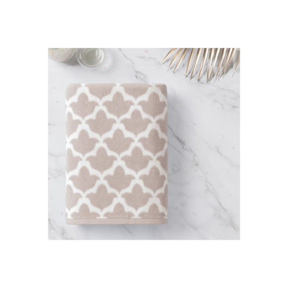 Полотенце махровое Verossa Treviso 70x130 см (кофе, белый)