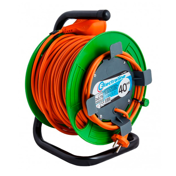 Удлинитель Electraline 1Р кабель ПВС 2x1 (49056) на 1 шт. гнезда 40 см