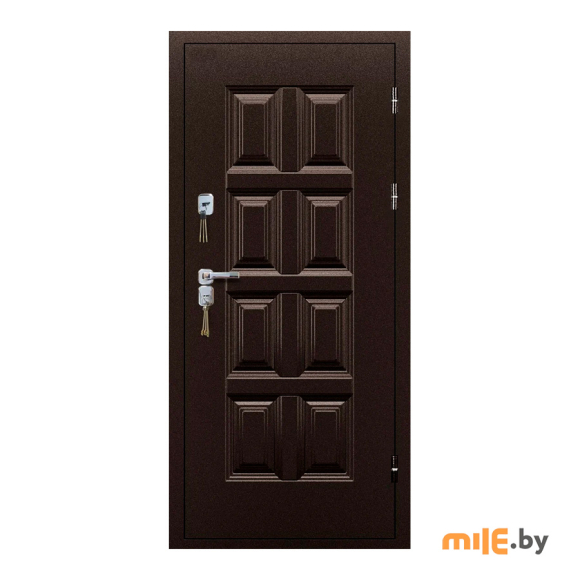 Входная металлическая дверь Промет Винтер (ТЕРМОРАЗРЫВ) Дуб Шале Морёный (А) 2050х980 (правая)