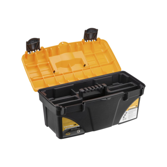 Ящик для инструментов Idea Титан М2931 (черный/желтый)