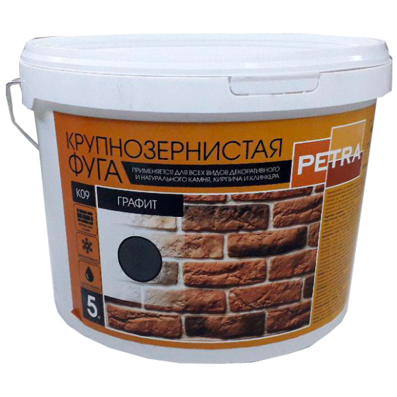 Композиция для заполнения швов Petra графит К09 5 кг