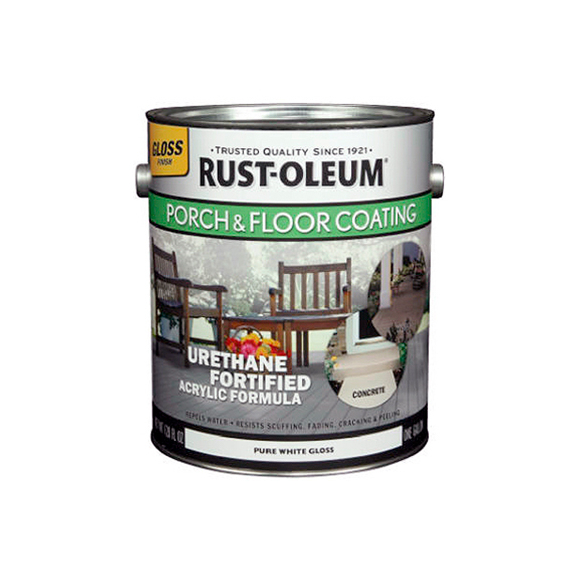 Краска под колеровку акриловая Rust-Oleum PORCH&FLOOR глянцевая 3,78 л (белый)