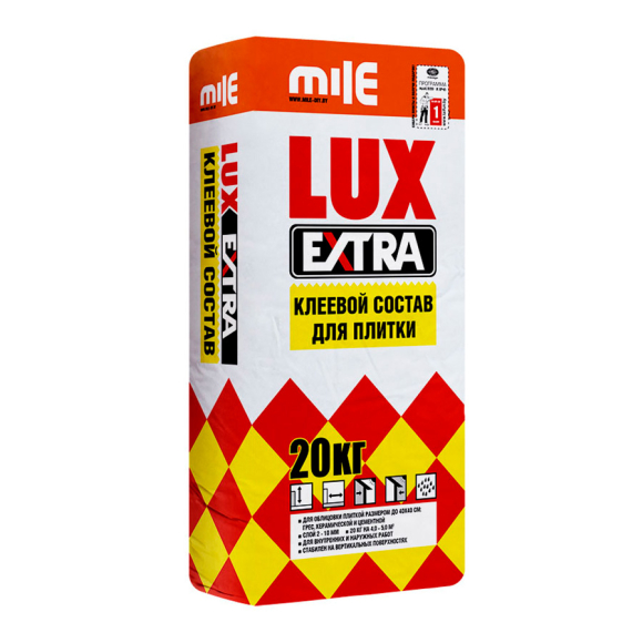 Клеевой состав для плитки Тайфун Мастер Lux Extra 20 кг