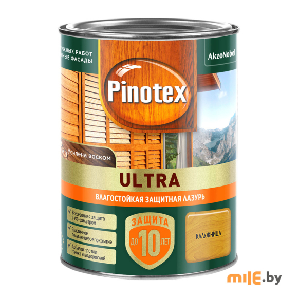 Влагостойкая лазурь Pinotex Ultra (5803745) калужница 0,9 л