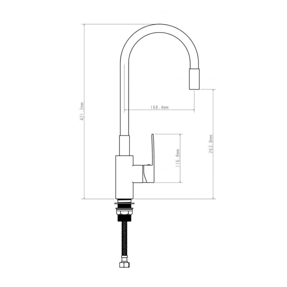 Смеситель для кухни Econoce серия 270 EC0274WT